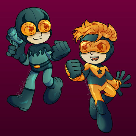 Halfbodies with Background